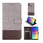 For LG W10 MUMXA MX102 Horizontal Flip Canvas Stitching Leather Case with Holder & Card Slots & Wallet(Brown)
