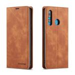For Huawei P Smart+ (2019) Forwenw Dream Series Oil Edge Strong Magnetism Horizontal Flip Leather Case with Holder & Card Slots & Wallet & Photo Frame(Brown)