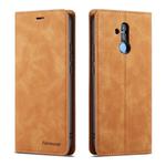 For Huawei Mate 20 Lite Forwenw Dream Series Oil Edge Strong Magnetism Horizontal Flip Leather Case with Holder & Card Slots & Wallet & Photo Frame(Brown)