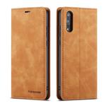For Huawei P20 Forwenw Dream Series Oil Edge Strong Magnetism Horizontal Flip Leather Case with Holder & Card Slots & Wallet & Photo Frame(Brown)