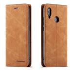 For Huawei P20 Lite Forwenw Dream Series Oil Edge Strong Magnetism Horizontal Flip Leather Case with Holder & Card Slots & Wallet & Photo Frame(Brown)