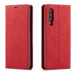 For Huawei P30 Forwenw Dream Series Oil Edge Strong Magnetism Horizontal Flip Leather Case with Holder & Card Slots & Wallet & Photo Frame(Red)