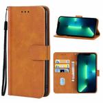 For iPhone 13 Pro Max Leather Phone Case (Brown)