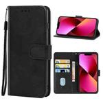 For iPhone 13 Leather Phone Case(Black)