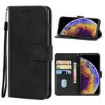 For iPhone XS Max Leather Phone Case(Black)