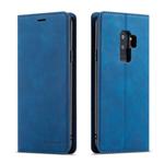 For Galaxy S9 Forwenw Dream Series Oil Edge Strong Magnetism Horizontal Flip Leather Case with Holder & Card Slots & Wallet & Photo Frame(Blue)