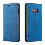 For Galaxy S10e Forwenw Dream Series Oil Edge Strong Magnetism Horizontal Flip Leather Case with Holder & Card Slots & Wallet & Photo Frame(Blue)