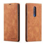 For OnePlus 7 Pro Forwenw Dream Series Oil Edge Strong Magnetism Horizontal Flip Leather Case with Holder & Card Slots & Wallet & Photo Frame(Brown)
