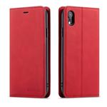 For iPhone XR Forwenw Dream Series Oil Edge Strong Magnetism Horizontal Flip Leather Case with Holder & Card Slots & Wallet & Photo Frame(Red)