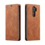 For Xiaomi Redmi Note 8 Pro Forwenw Dream Series Oil Edge Strong Magnetism Horizontal Flip Leather Case with Holder & Card Slots & Wallet & Photo Frame(Brown)