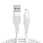 JOYROOM S-1030M12 3A USB to 8 Pin Fast Charging Data Cable, Cable Length: 1m(White)