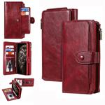 For iPhone 11 Retro Multifunctional Horizontal Flip PU Leather Case with Card Slot & Holder & Wallet & Photo Frame(Red)