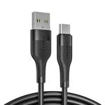 JOYROOM S-1030M12 3A USB to USB-C / Type-C Fast Charging Data Cable, Cable Length: 1m(Black)