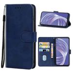 Leather Phone Case For Samsung Galaxy A73 (Blue)