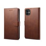For iPhone 11 GUSSIM Magnetic Horizontal Flip Leather Case with Holder & Card Slots & & Wallet(Brown)