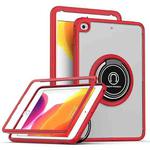 Shadow PC Tablet Case with Ring Holde For iPad mini 5 / 4(Red)
