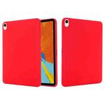 For iPad mini 6 Solid Color Liquid Silicone Dropproof Full Coverage Tablet Case(Red)