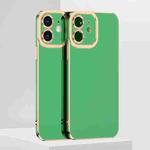 For iPhone 12 mini 6D Electroplated TPU Phone Case (Green)