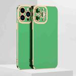 For iPhone 12 Pro 6D Electroplated TPU Phone Case(Green)