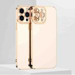 For iPhone 12 Pro Max 6D Electroplated TPU Phone Case(White)