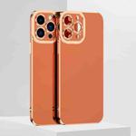 For iPhone 11 Pro 6D Electroplated TPU Phone Case (Brown)