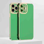 For iPhone 11 Pro Max 6D Electroplated TPU Phone Case (Green)