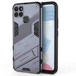 For OPPO Realme C21Y Punk Armor 2 in 1 PC + TPU Shockproof Phone Case(Grey)