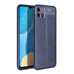 For OPPO A16K Litchi Texture TPU Shockproof Phone Case(Navy Blue)