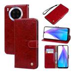 For Honor 50 Lite Oil Wax Texture Leather Phone Case(Red)