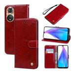 For Honor 50 Oil Wax Texture Leather Phone Case(Red)