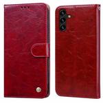 For Samsung Galaxy A13 5G Oil Wax Texture Leather Phone Case(Red)