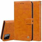 For Samsung Galaxy A22 4G Oil Wax Texture Leather Phone Case(Yellow)