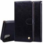 For Samsung Galaxy A22 5G Oil Wax Texture Leather Phone Case(Black)