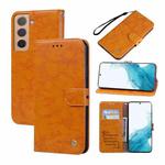 For Samsung Galaxy S22+ 5G Oil Wax Texture Leather Phone Case(Yellow)