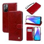 For Xiaomi Poco M4 Pro 5G / Redmi Note 11T 5G Oil Wax Texture Leather Phone Case(Red)