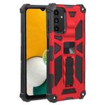 Shockproof TPU + PC Magnetic Protective Phone Case with Holder For Samsung Galaxy A13 4G/Galaxy A13 5G /Galaxy A13 Lite/Galaxy A04/Galaxy A04S/Galaxy A04E 4G(Red)