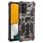 For Samsung Galaxy A13 5G Camouflage Armor Kickstand TPU + PC Magnetic Phone Case(Army Green)