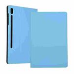 For Lenovo Xiaoxin Pad Pro 12.6 Voltage Craft Texture TPU Horizontal Flip Tablet Case(Sky Blue)