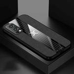 For OnePlus Nord 2 5G XINLI Stitching Cloth Texture Shockproof TPU Phone Case(Black)