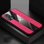 For OnePlus Nord 2 5G XINLI Stitching Cloth Texture Shockproof TPU Phone Case(Red)