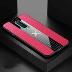 For OnePlus 8 XINLI Stitching Cloth Texture Shockproof TPU Phone Case(Red)