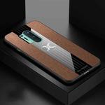For OnePlus 8 Pro XINLI Stitching Cloth Texture Shockproof TPU Phone Case(Brown)