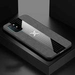 For OnePlus 8T XINLI Stitching Cloth Texture Shockproof TPU Phone Case(Grey)