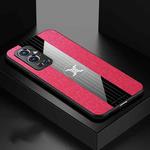 For OnePlus 9 Pro XINLI Stitching Cloth Texture Shockproof TPU Phone Case(Red)