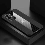 For OnePlus 9R XINLI Stitching Cloth Texture Shockproof TPU Phone Case(Black)