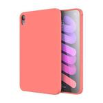 For iPad mini 6 Mutural Silicone Microfiber Tablet Case(Pink Orange)
