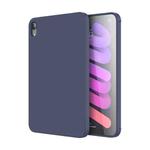 For iPad mini 6 Mutural Silicone Microfiber Tablet Case(Midnight Blue)