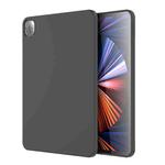 For iPad Pro 12.9 inch Mutural Silicone Microfiber Tablet Case(Black)