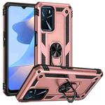 For OPPO A16 Shockproof TPU + PC Phone Case(Rose Gold)