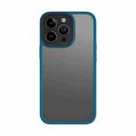 For iPhone 13 Pro Max ROCK U-shield Skin-like PC+TPU Phone Case (Blue)